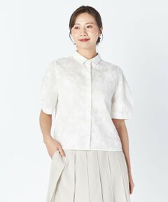 KEITH Lサイズ / キースエルサイズ シャツ・ブラウス | 【Lサイズ】アブストラクトエンブロイダリーブラウス