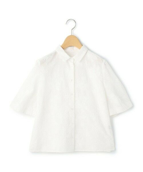 KEITH Lサイズ / キースエルサイズ シャツ・ブラウス | 【Lサイズ】アブストラクトエンブロイダリーブラウス | 詳細6