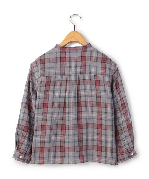 KEITH Lサイズ / キースエルサイズ シャツ・ブラウス | 【Lサイズ】リネンキースチェックブラウス | 詳細5