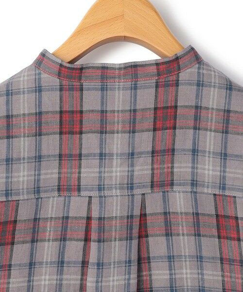 KEITH Lサイズ / キースエルサイズ シャツ・ブラウス | 【Lサイズ】リネンキースチェックブラウス | 詳細7