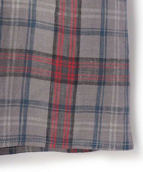 KEITH Lサイズ / キースエルサイズ シャツ・ブラウス | 【Lサイズ】リネンキースチェックブラウス | 詳細9