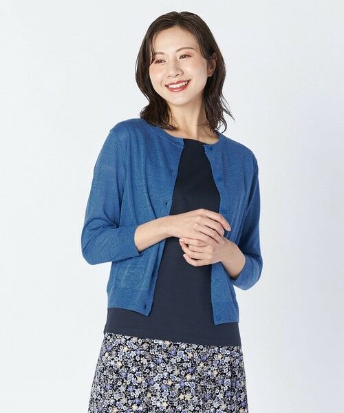 KEITH Lサイズ / キースエルサイズ ニット・セーター | 【Lサイズ】リネンニットニット（ブルー）