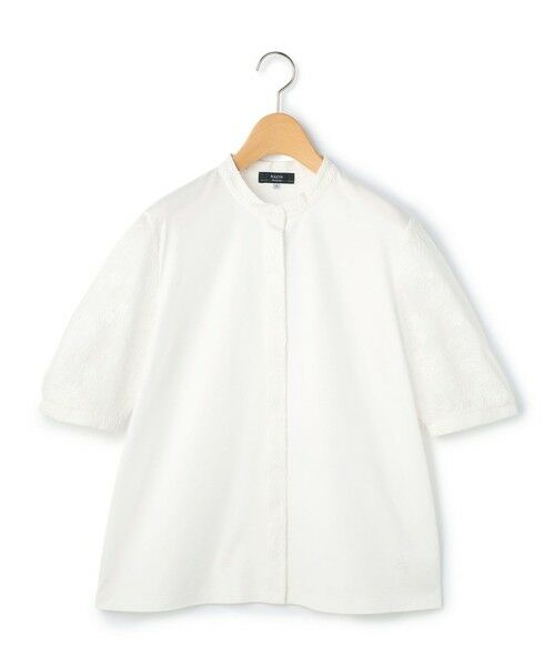 KEITH Lサイズ / キースエルサイズ カットソー | 【Lサイズ】アブストラクトエンブロイダリーカットソー（ホワイト）