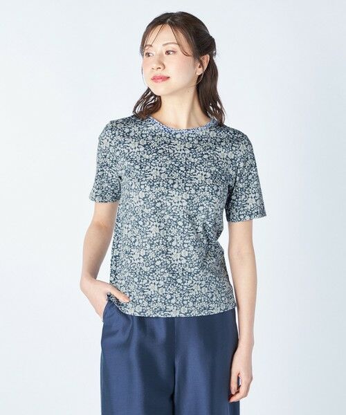 KEITH Lサイズ / キースエルサイズ カットソー | 【Lサイズ】Ｌｉｂｅｒｔｙ　Ｐｒｉｎｔ　Ｌｉｚｚｙプルオーバーカットソー（ブルー）