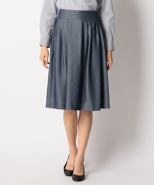 KEITH / キース ミニ・ひざ丈スカート | ドレーピーツイル スカート | 詳細1