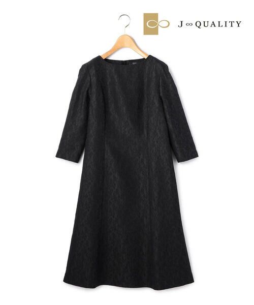 KEITH/キース 【J∞QUALITY 】フラワージャカードワンピース ブラック 38 KEITH/キース 【J∞QUALITY 】フラワージャカードワンピース ブラック 38