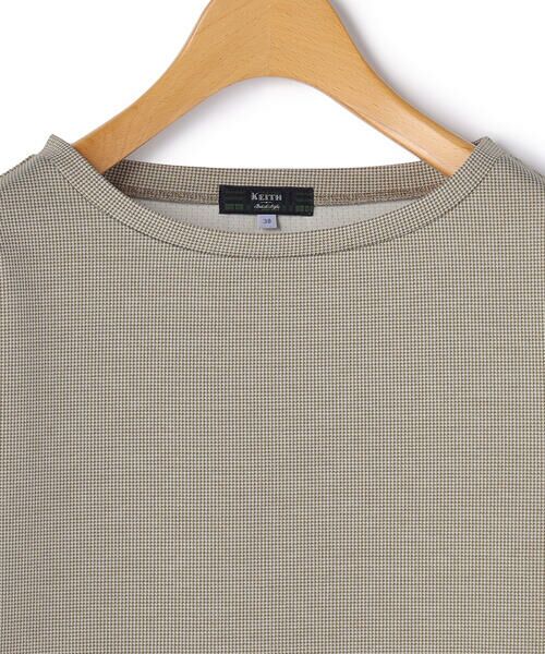 KEITH / キース カットソー | ハウンドトゥースジャージーカットソー | 詳細4
