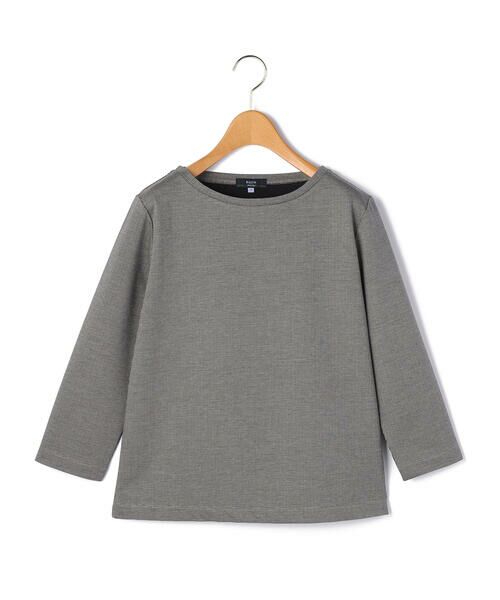 KEITH / キース カットソー | ハウンドトゥースジャージーカットソー（ブラック）