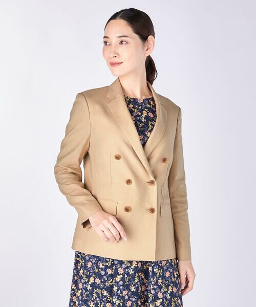 KEITH / キース テーラードジャケット | リネンコットンジャケット（ベージュ）