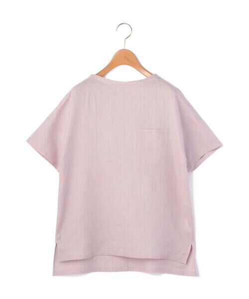 KEITH/キース 60/-リネンプルオーバーブラウス ピンク 38 KEITH/キース 60/-リネンプルオーバーブラウス ピンク 38