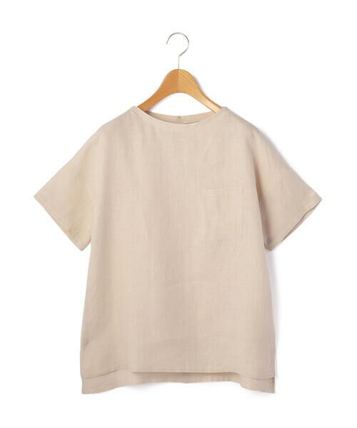 KEITH/キース 60/-リネンプルオーバーブラウス ベージュ 38 KEITH/キース 60/-リネンプルオーバーブラウス ベージュ 38