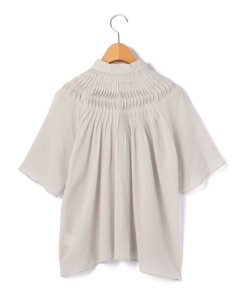 KEITH / キース シャツ・ブラウス | ウェービーローンハーフスリーブブラウス | 詳細5