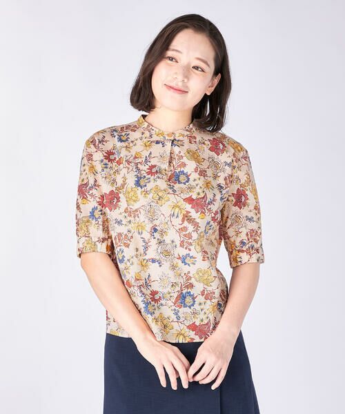 KEITH/キース チンツフラワーブラウス ベージュ 38 KEITH/キース チンツフラワーブラウス ベージュ 38