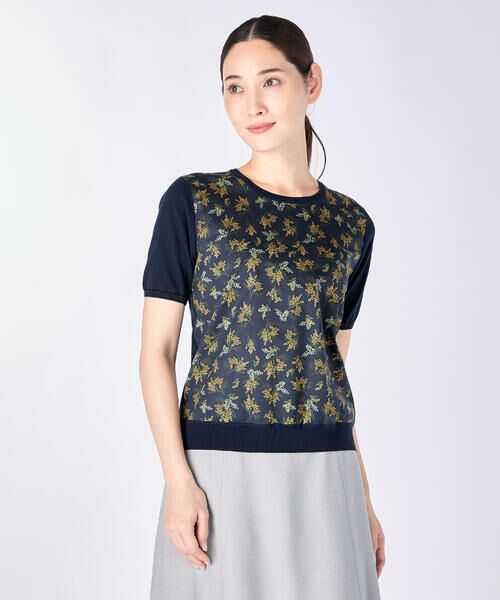 KEITH/キース Ms Mimosa Liberty Print Pullover ネイビー 38 KEITH/キース Ms Mimosa Liberty Print Pullover ネイビー 38