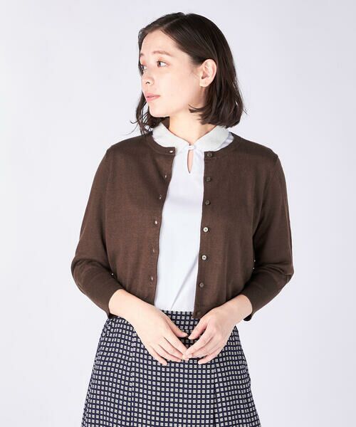 KEITH / キース ニット・セーター | リネンニット（ダークブラウン）