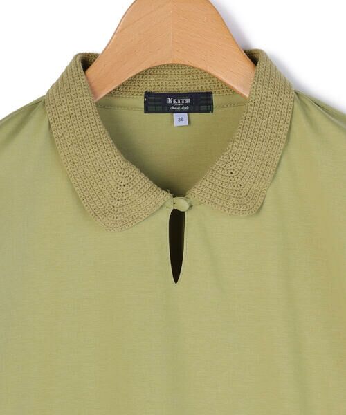 KEITH / キース カットソー | クロッシェジャージーポロカラーカットソー | 詳細6