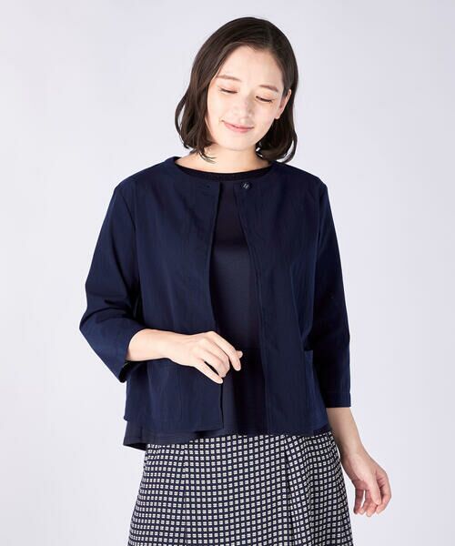 KEITH / キース テーラードジャケット | クールクロスジャケット(ネイビー)