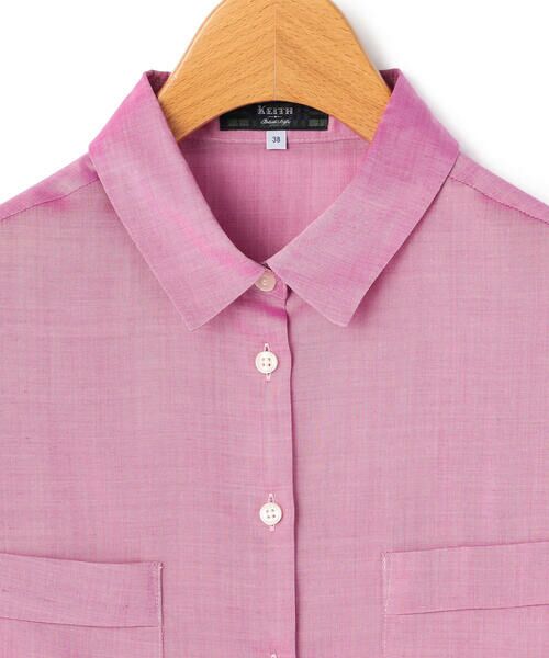 KEITH / キース シャツ・ブラウス | ウォッシャブルキュプラブラウス | 詳細4