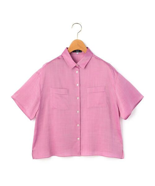 KEITH/キース ウォッシャブルキュプラブラウス レッド 40 KEITH/キース ウォッシャブルキュプラブラウス レッド 40