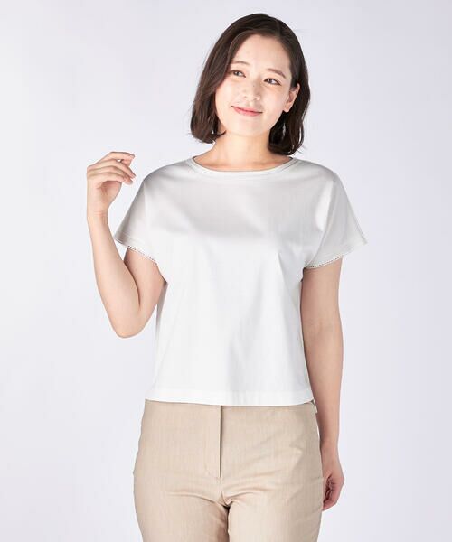 【新品タグ付】Theory コットンカットソー Steady Cotton Theory（セオリー）Tシャツ・カットソー 黒 サイズ:S レディース