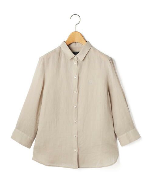 KEITH / キース シャツ・ブラウス | 160/-ラミーブラウス（ベージュ）