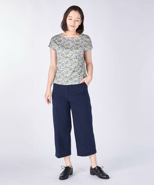 KEITH / キース カットソー | Canina Liberty Print Cut&Sewn フレンチスリーブ | 詳細1