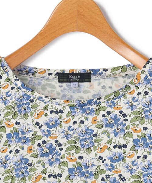KEITH / キース カットソー | Canina Liberty Print Cut&Sewn フレンチスリーブ | 詳細4