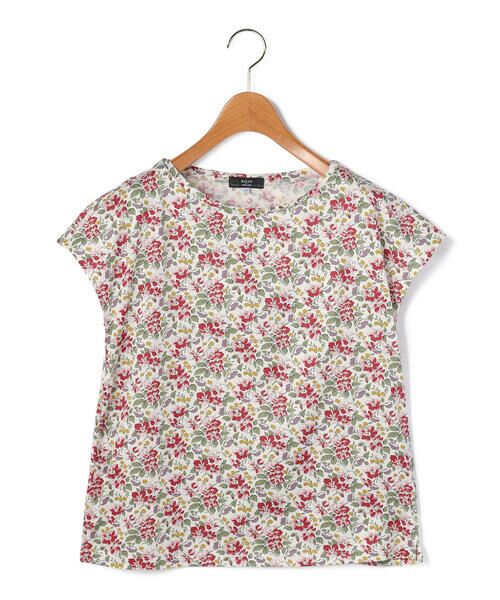 KEITH / キース カットソー | Canina Liberty Print Cut&Sewn フレンチスリーブ（レッド）