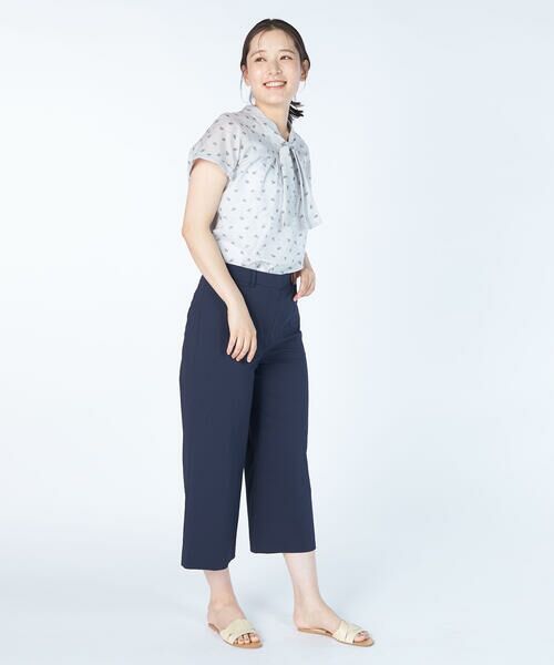 KEITH / キース シャツ・ブラウス | プリントWightリボンブラウス | 詳細3