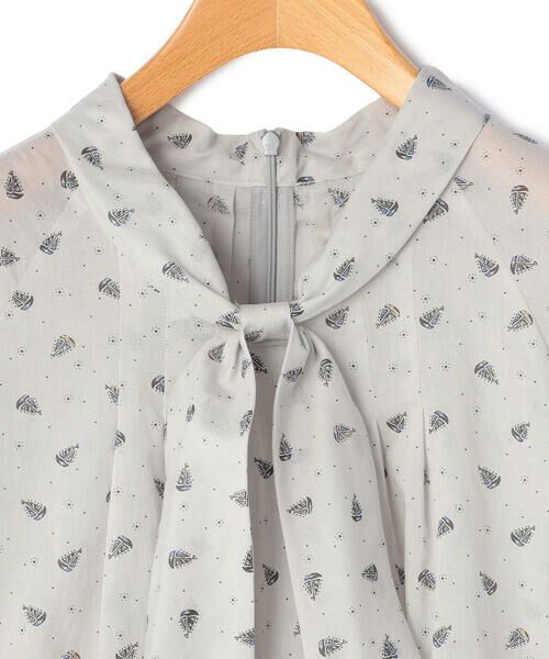 KEITH / キース シャツ・ブラウス | プリントWightリボンブラウス | 詳細6