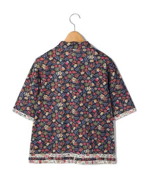 KEITH / キース カットソー | Edenham Border Liberty Print Polo Collar Cut&Sewn | 詳細1