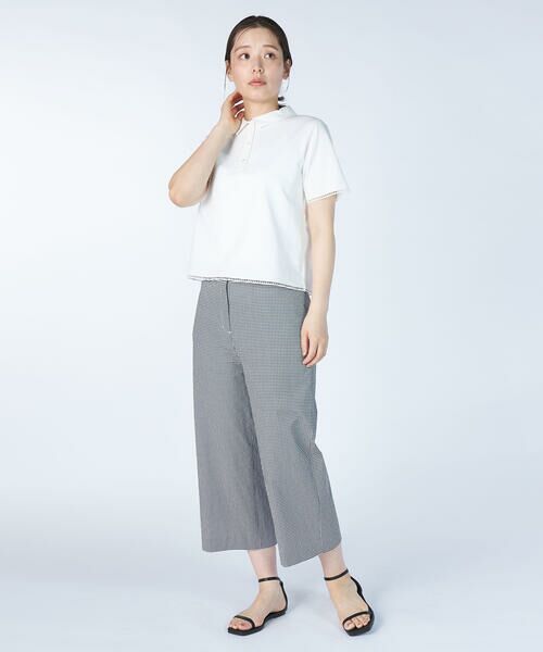 KEITH / キース カットソー | ストライプジャージーポロカラーカットソー | 詳細8