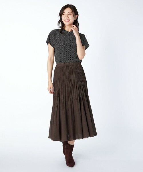 KEITH / キース シャツ・ブラウス | プリントペブルブラウス | 詳細9