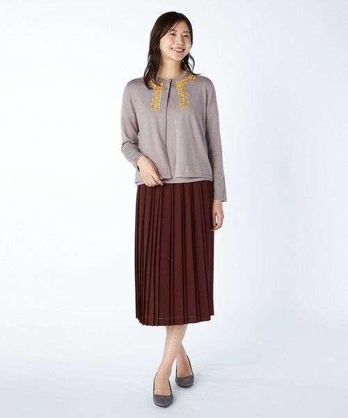 KEITH / キース ニット・セーター | Ｖ＆Ａエンブロイダリーニットカーディガン | 詳細1