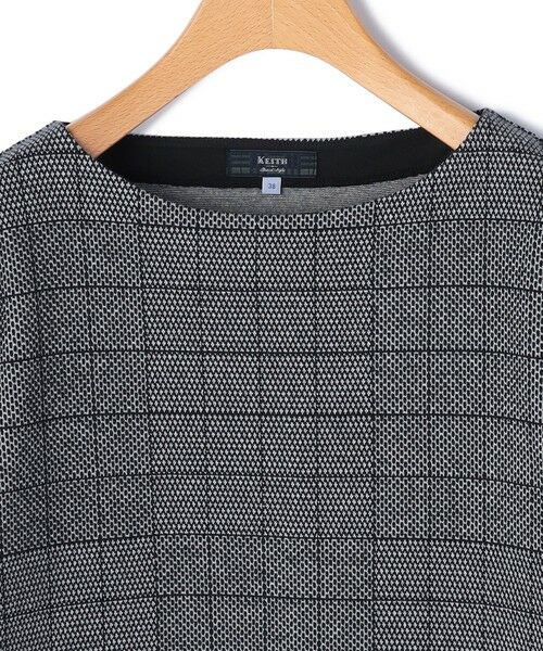KEITH / キース カットソー | ジャカードジャージーカットソーボートネック | 詳細5