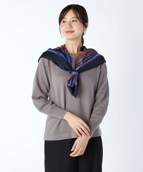 KEITH / キース マフラー・ショール・スヌード・ストール | ジオメトリックパネルスカーフ | 詳細1