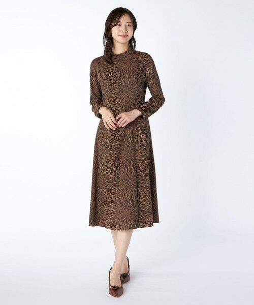 KEITH/キース スモールリーフPtワンピース ネイビー 40 KEITH/キース スモールリーフPtワンピース ネイビー 40