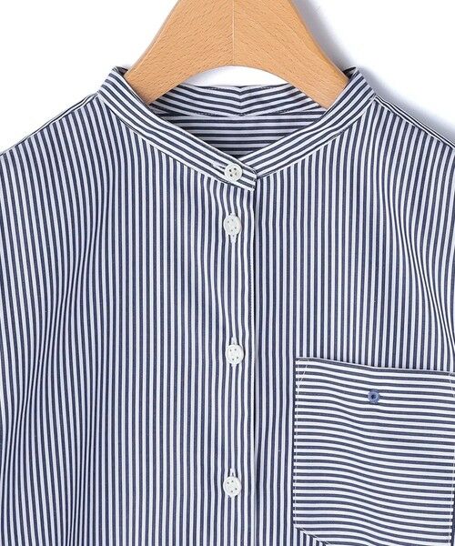 KEITH / キース シャツ・ブラウス | ロンドンストライプスタンドカラーブラウス | 詳細4