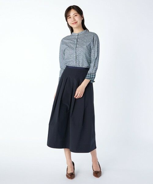 KEITH / キース シャツ・ブラウス | Ｌｉｂｅｒｔｙ　Ｐｒｉｎｔ　Ｍａｍｉｅスタンドカラーブラウス | 詳細1