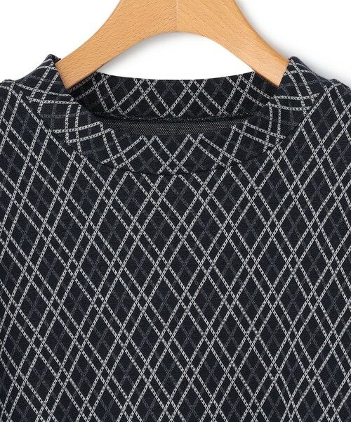 KEITH / キース カットソー | ダイヤパターンカットソースタンドカラー | 詳細4