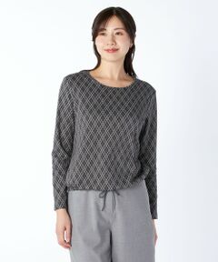 KEITH / キース カットソー | ダイヤパターンカットソー丸首