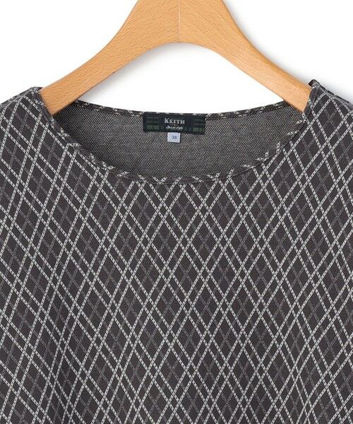 KEITH / キース カットソー | ダイヤパターンカットソー丸首 | 詳細6