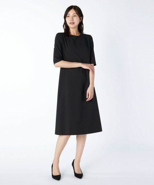 KEITH / キース ドレス | トランシーズナルクロスワンピース(ブラック)
