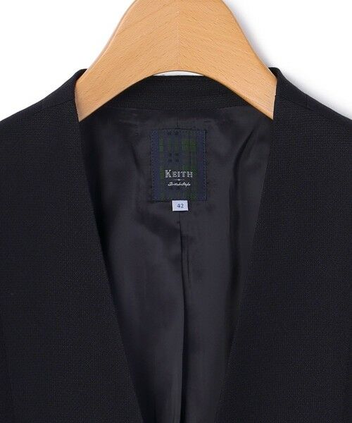 KEITH / キース テーラードジャケット | バーズアイノーカラージャケット | 詳細2