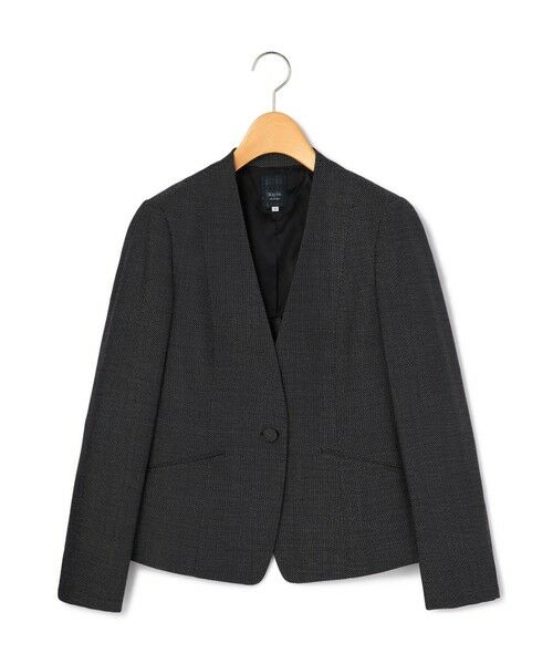 KEITH/キース バーズアイノーカラージャケット チャコールグレー 40 KEITH/キース バーズアイノーカラージャケット チャコールグレー 40