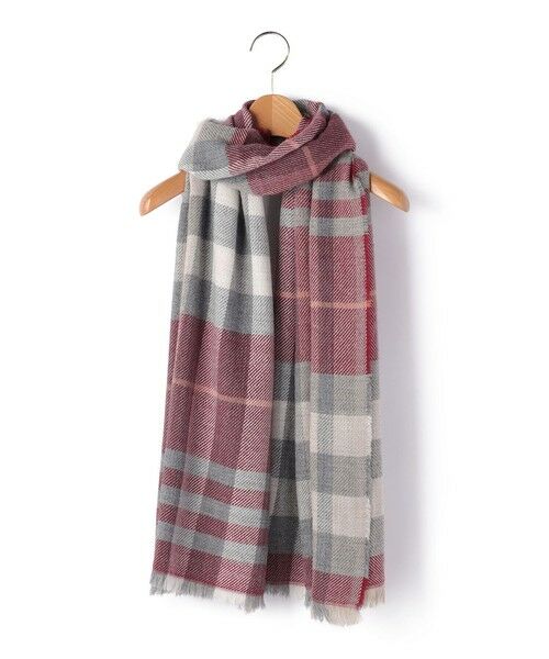 KEITH/キース チェックストール レッド F KEITH/キース チェックストール レッド F