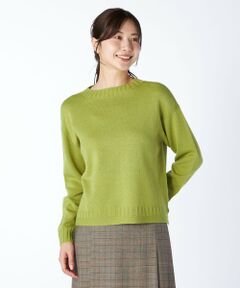 ウールブレンドニットプルオーバー