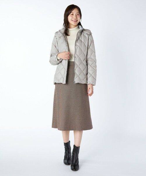 KEITH/キース マイクロタフタフードツキコート グレー 42