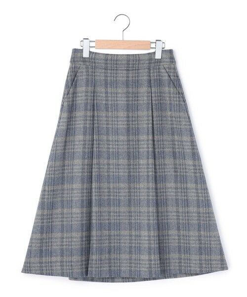 KEITH/キース ヘリンボンチェックスカート ネイビー 36 KEITH/キース ヘリンボンチェックスカート ネイビー 36