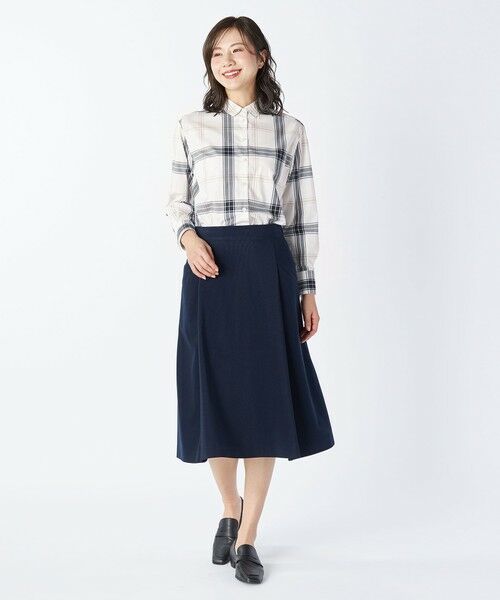 KEITH / キース シャツ・ブラウス | タイプライターチェックブラウス | 詳細1